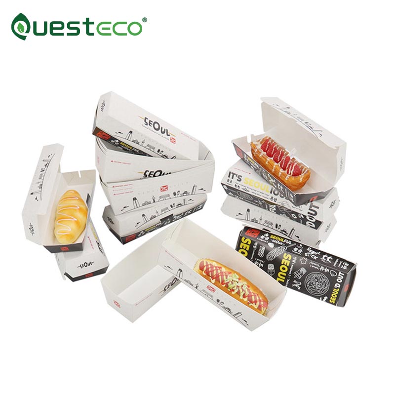 Hot-Dog-Papierverpackungstablett