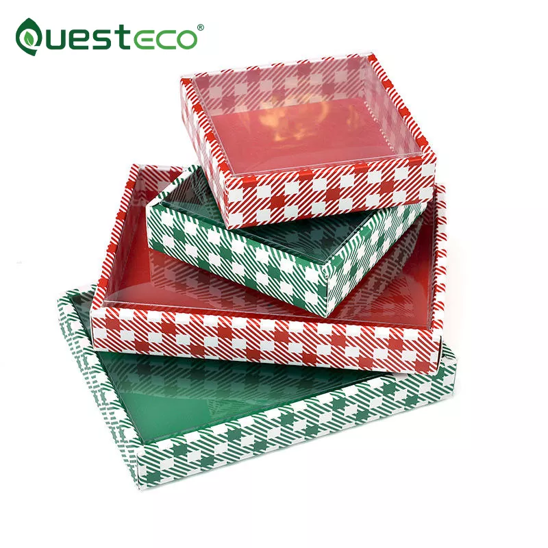 Geschenkpapierbox aus PVC mit Fenster