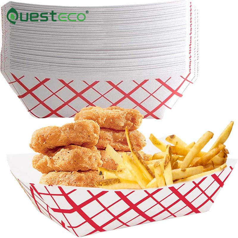 Snack-Papierboot-Tablett
